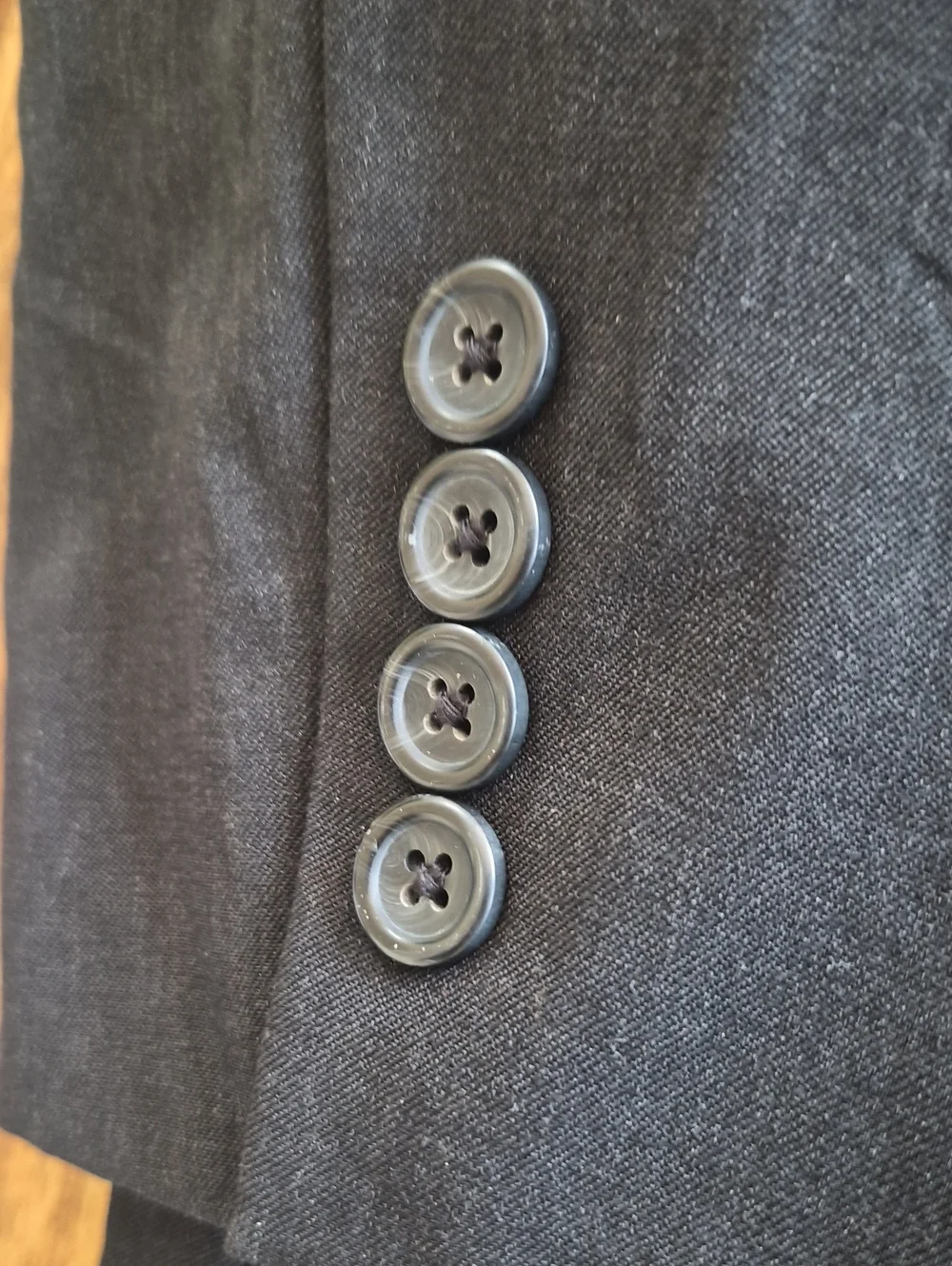 Pronto Uomo Platinum 100% Wool Three Button Blazer Sz 44 Short
